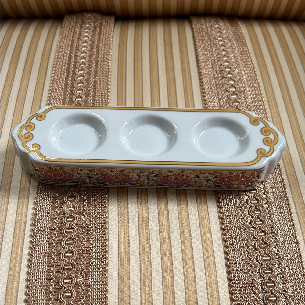 Floral Porcelain Votive Holder